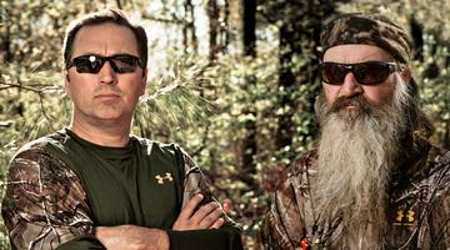 Duck Dynasty's Alan Robertson, left, and Phil Robertson.