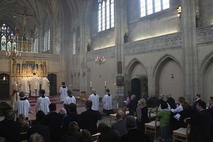 Anglican High Mass for All Saints, celebrated at Pusey House last year.