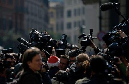 Worldwide Media Swarms the Vatican to Report on the Conclave...