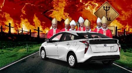 Road to Hell is Traveled by Bishops in a Prius