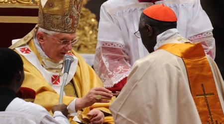 Pope Benedict XVi and Cardinal Sarah