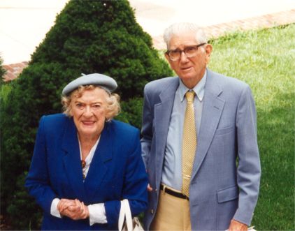 Mrs. Ferguson and her beloved late husband Eugene at Veronica Lueken's funeral.