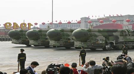 Chinese missile on parade