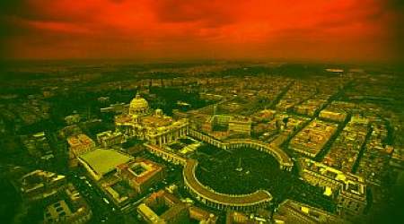 Red sky over the Vatican