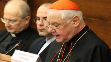 Cardinal Gerhard Müller speaks at the Lateran University in Rome 