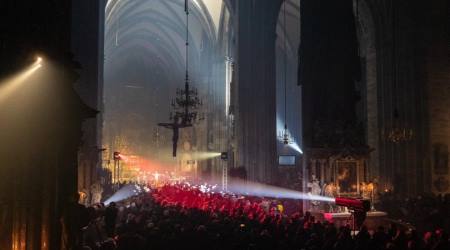 World AIDS Day charity concert taking place in St. Stephen’s Catholic Cathedral, Vienna, Nov. 30, 2018. 