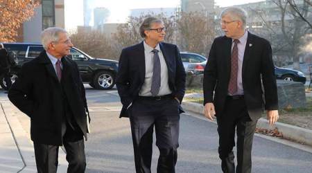 BG with Dr. Anthony Fauci, director of the NIAID and Dr. Francis Collins, NIH Director.