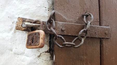 chained door