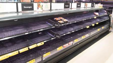 empty meat counter