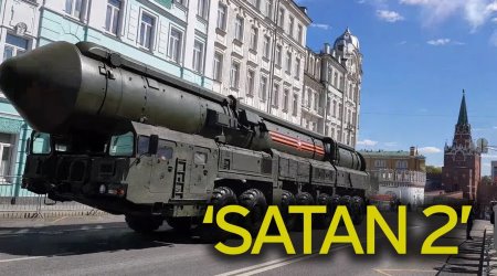 Satan-2 missile launcher