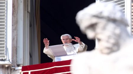 Pope Benedict XVI leading the Church