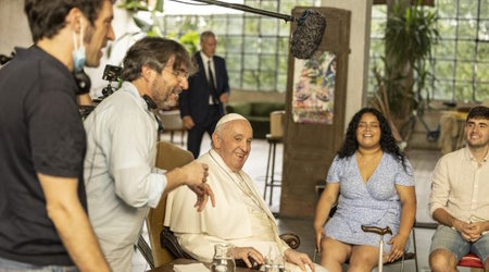 Still from Disney's Amen: Francis Responds