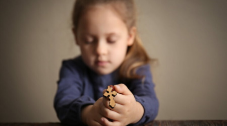 child and rosary