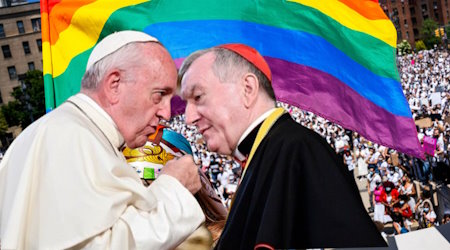 Pope Francis and Cdl. Pietro Parolin