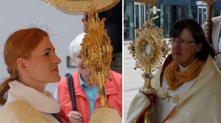 Women Process with Monstrance