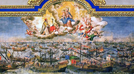 painting of Battle of Lepanto from