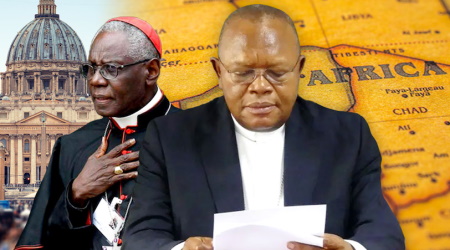 Cardinal Fridolin Ambongo and Cardinal Robert Sarah