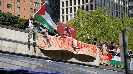 protest at Fordham University