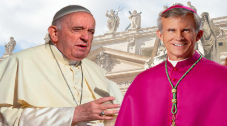 Pope Francis and Bishop Strickland