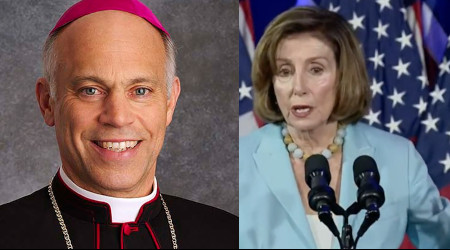 Archbishop Salvatore Cordileone and Nancy Pelosi