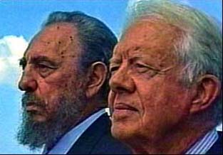 Communist dictator Fidel Castro with President Jimmy Carter